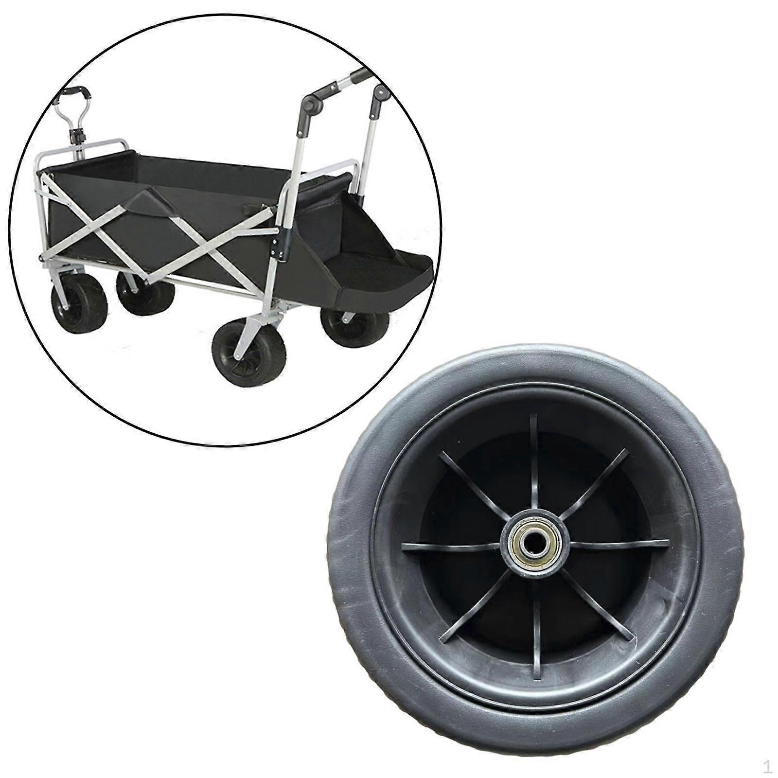 Wheelbarrow Tire Heavy Duty Replace Trolley Trailer Cart Solid Wheel for Shopping