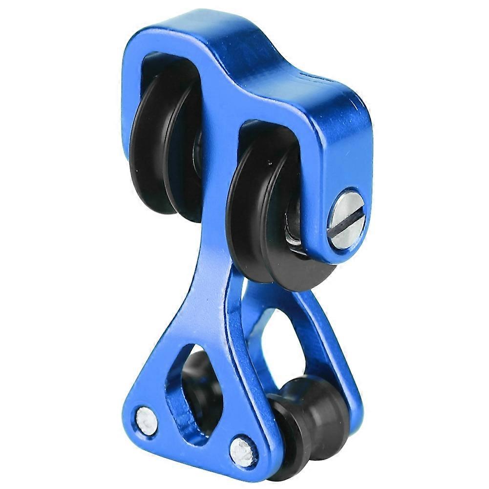 Aluminium Alloy Archery Compound Bow Cable Slide String Splitter Roller Glide Blue