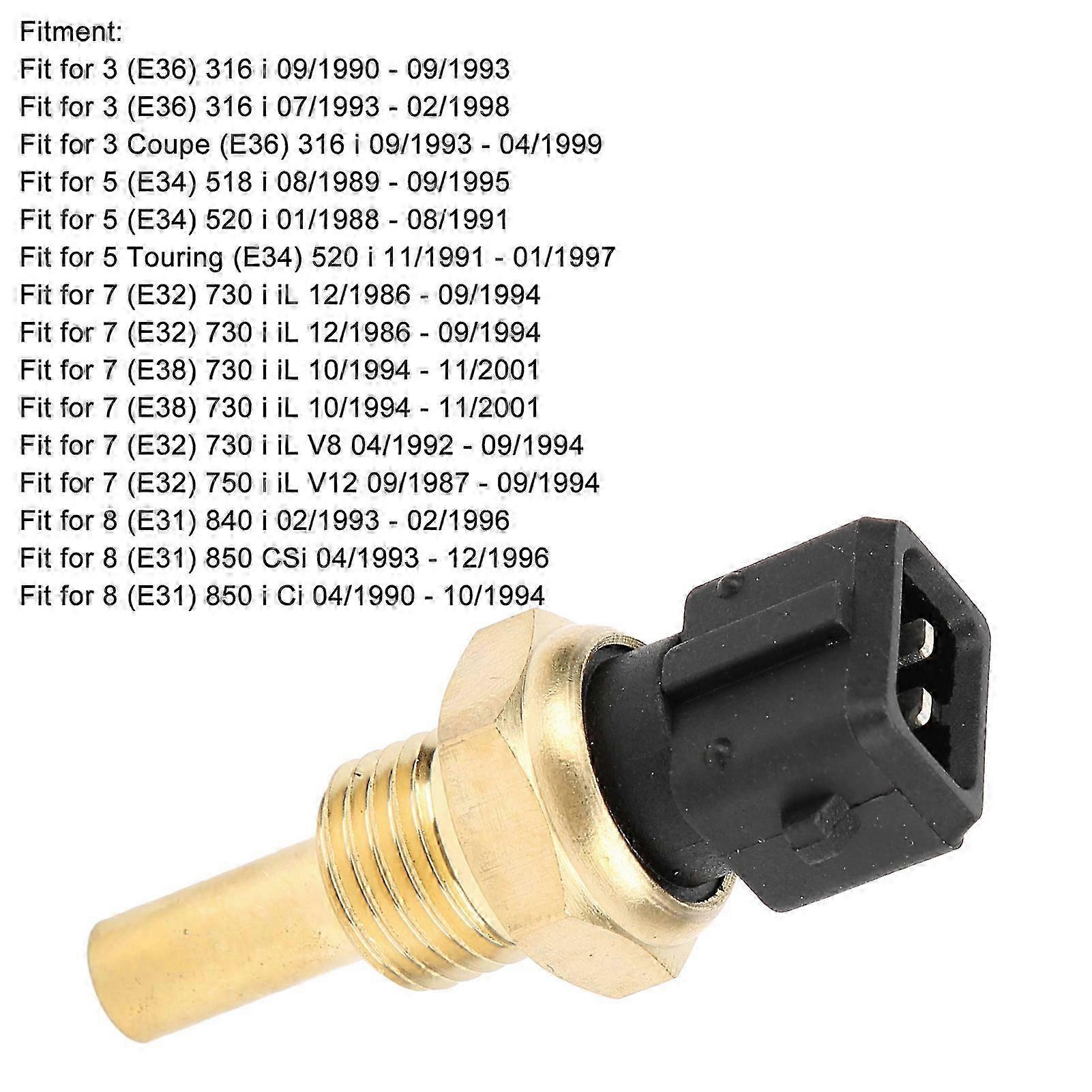 Coolant Temperature Sensor 12621710535 Replacement Parts Fit for E36 E34 E38 E32 E31 f54