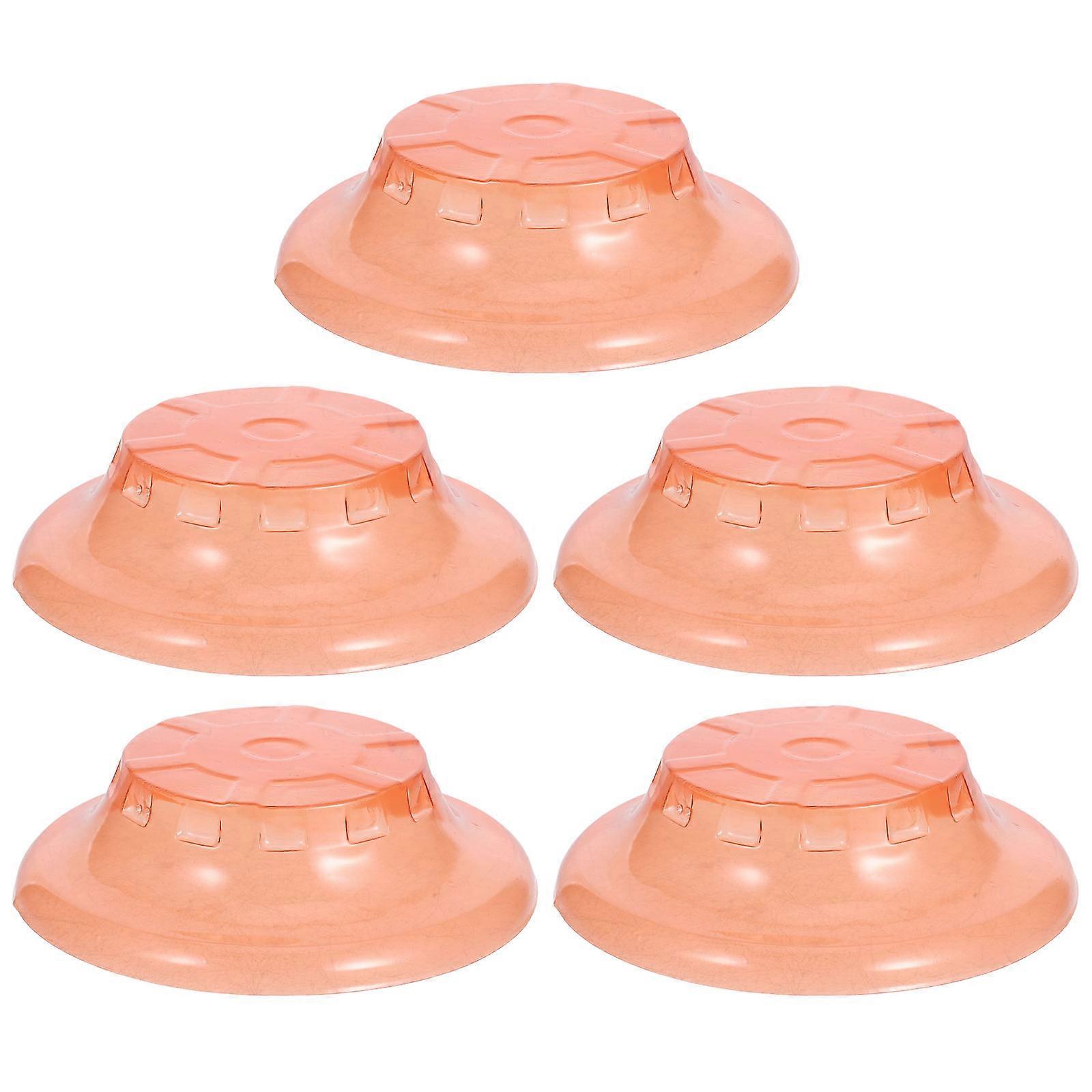 Detector Protective Cover Plastic for Fire Alarms 5Pcs Red Dustproof Shields