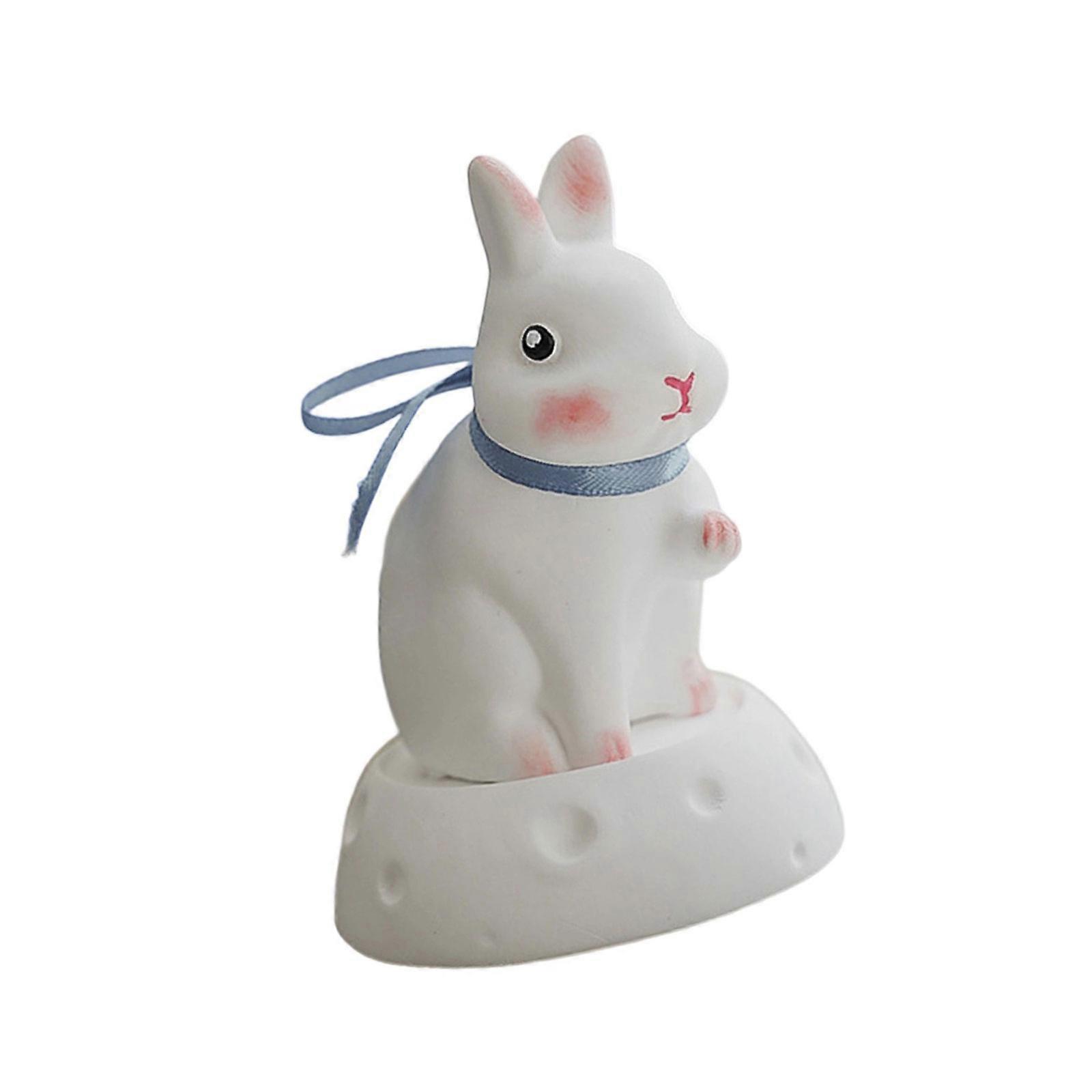 Cultural Moon Rabbit Scented Candle/ Statue Wax Handcrafted Autumn Home Display Ornament Multicolor