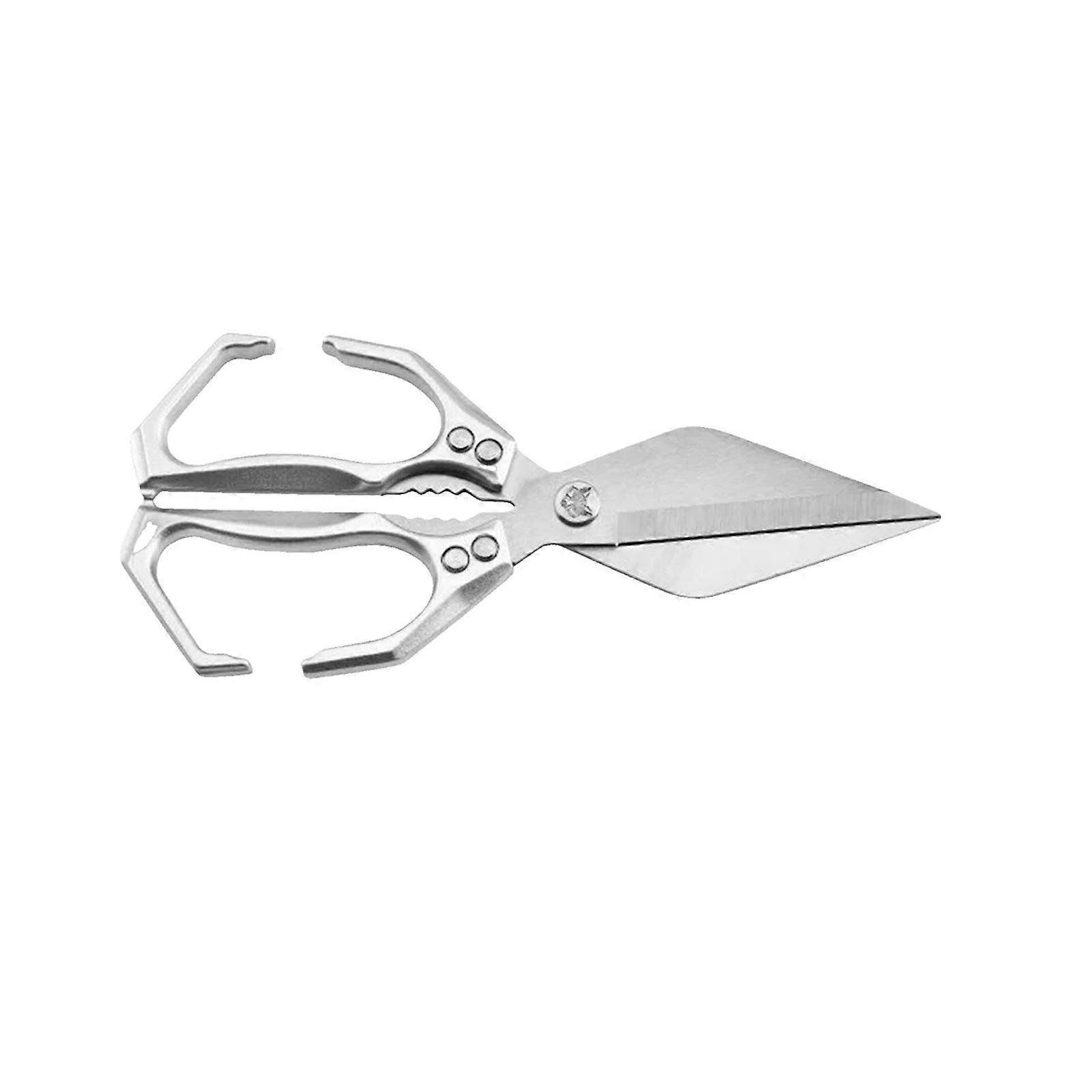 Multipurpose Scissors For Poultry Fish Butchery with Corrosions Resistant Blade And Comfort Ergonomic Handle Design  Silver