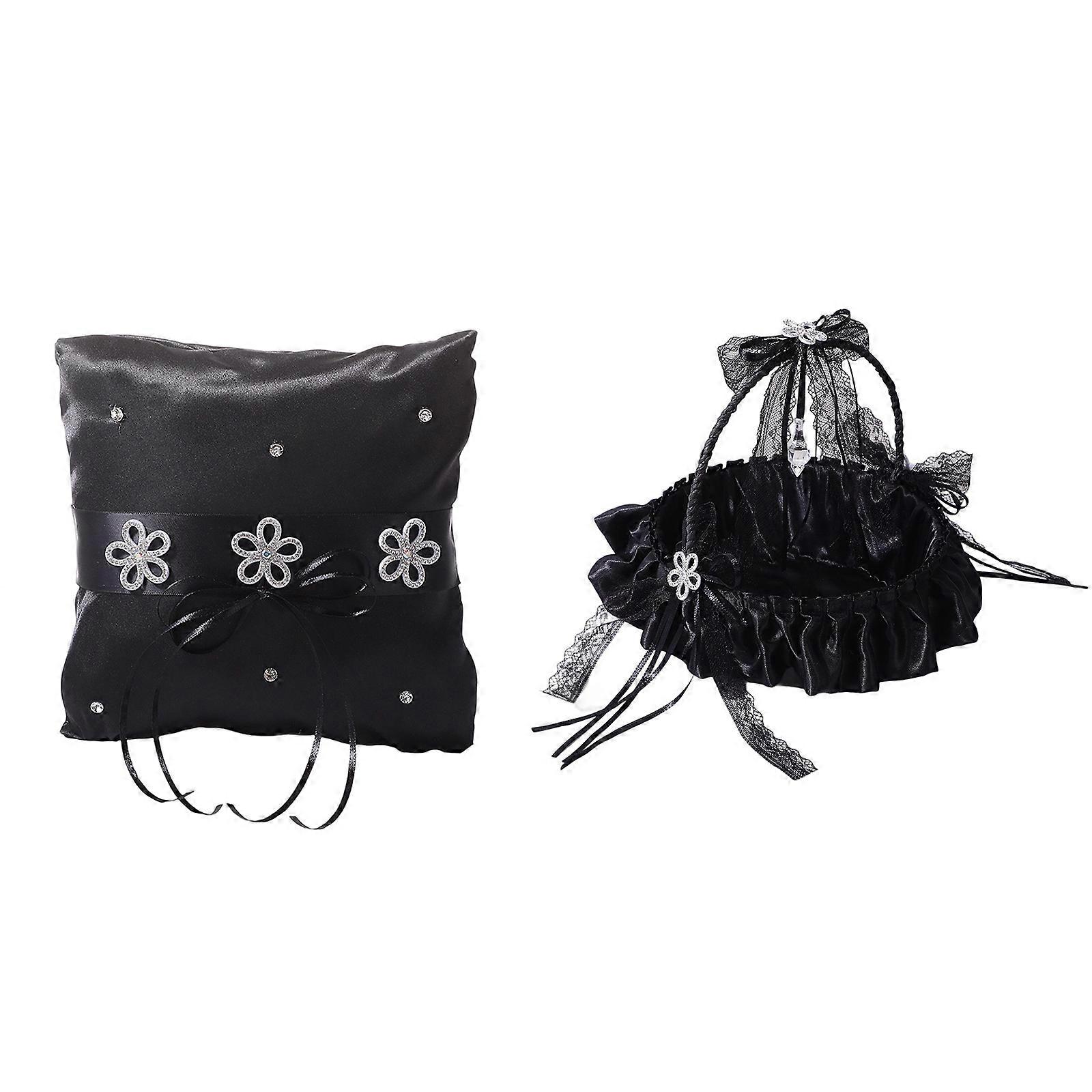 Functional Dark Basket Set For Ceremony Decorations Including  And Dispenser Multicolor