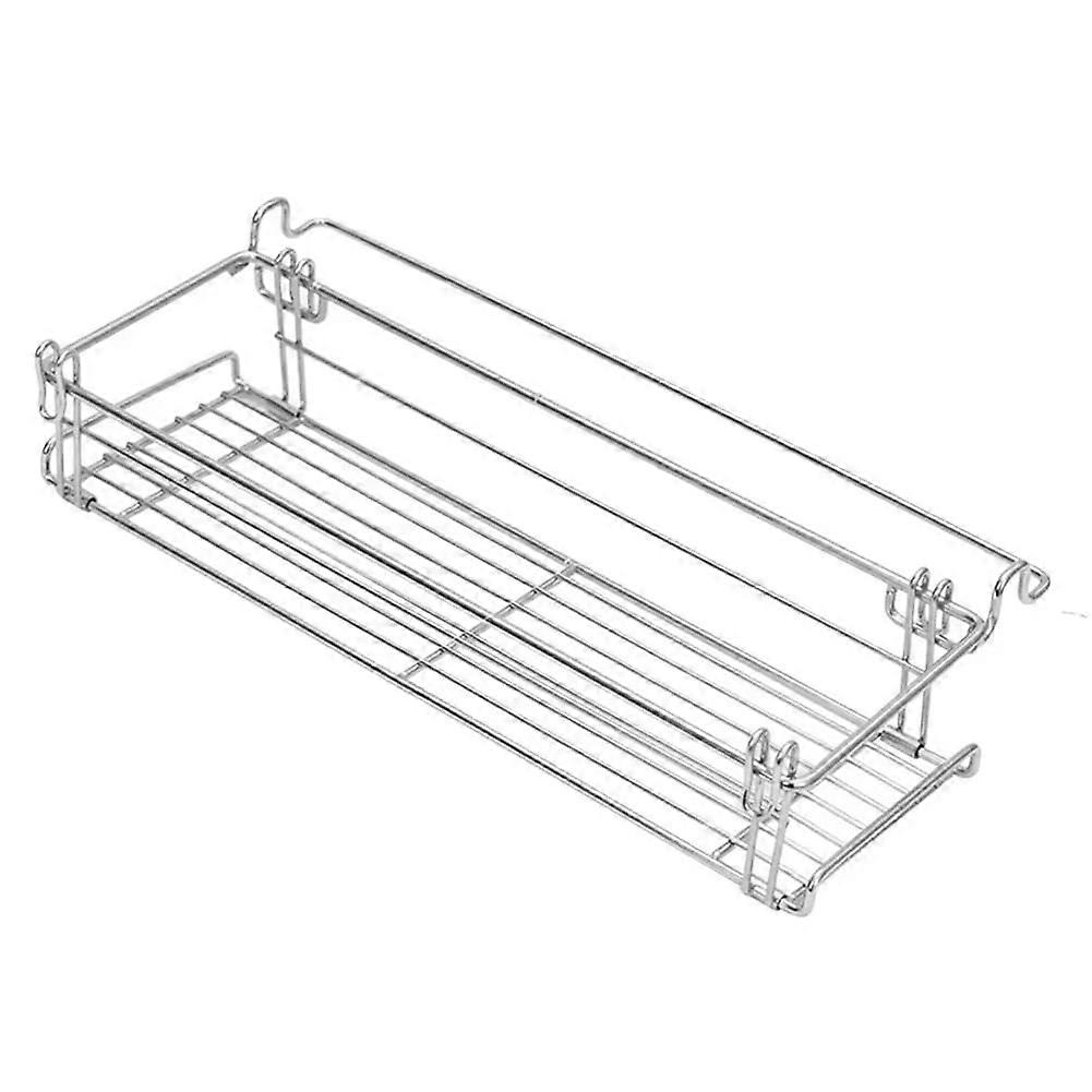 Outdoor Camping Table Side Storage Rack with Mesh Expansion Bracket for Picnic and BBQ