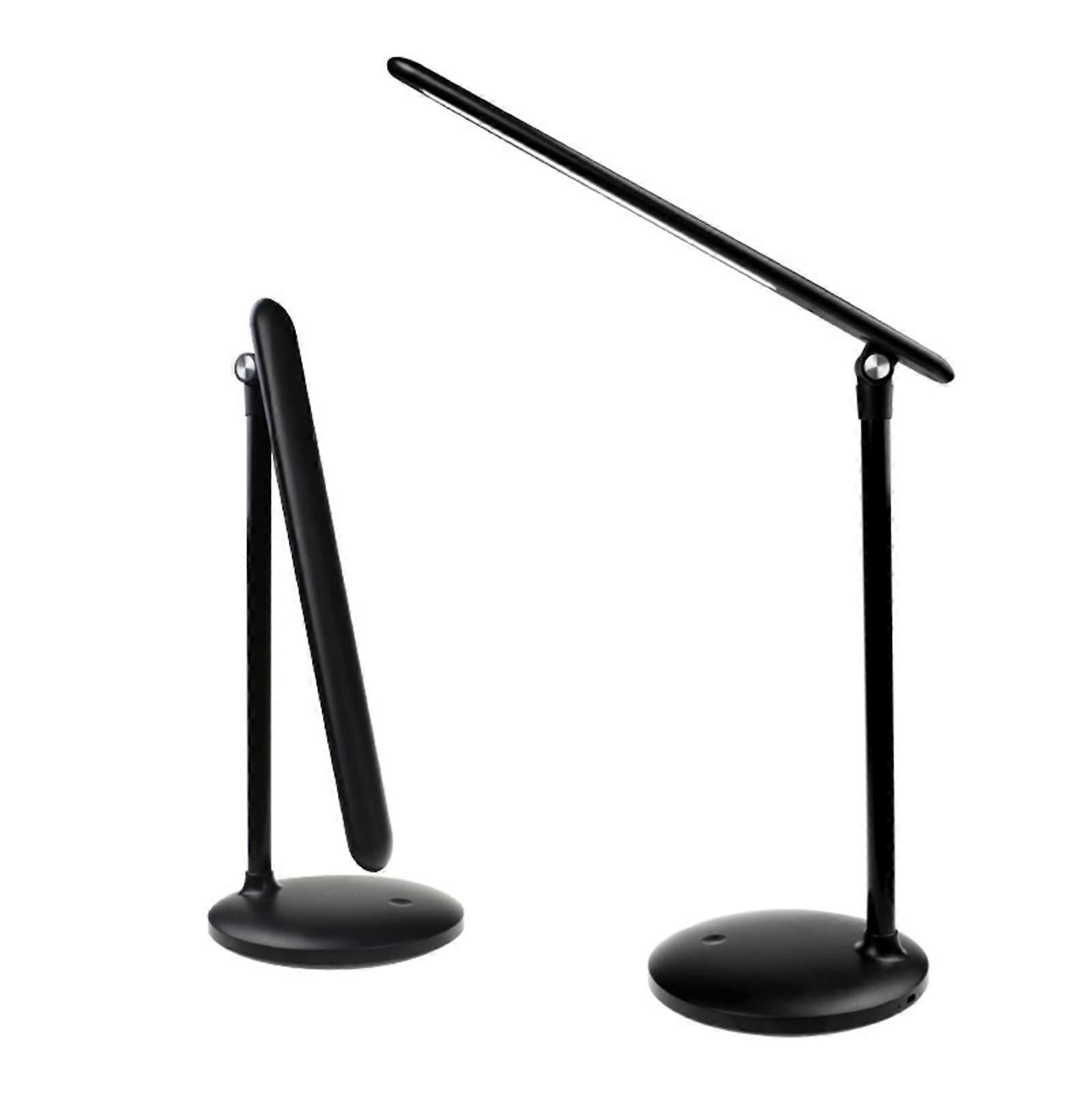 LED Desk Lamp UK13 Black, TouchControl Dimmable 3Level Brightness, Foldable EyeCaring Table Light for Bedroom