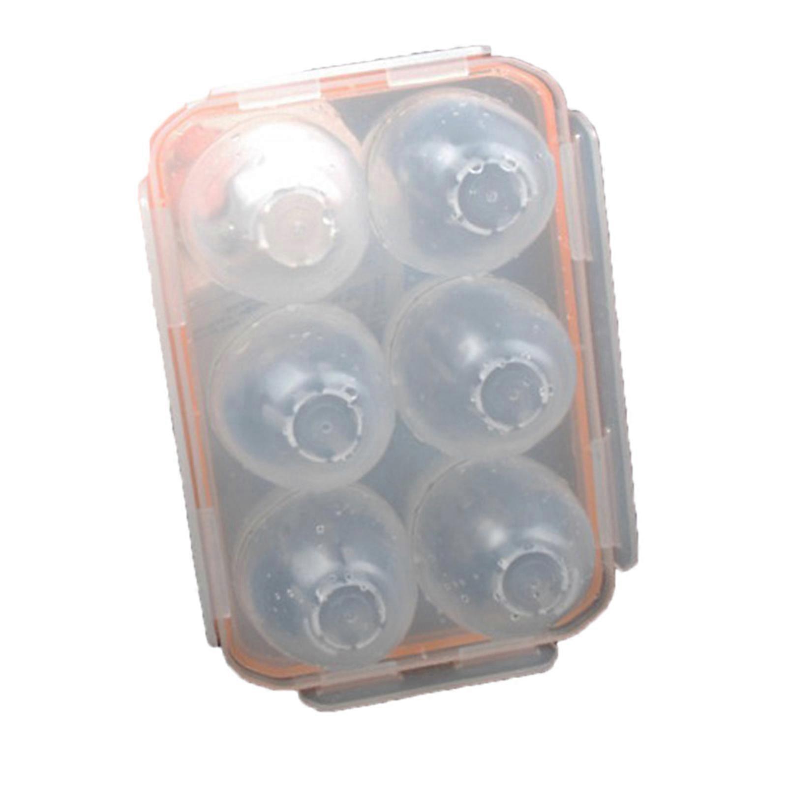 Multipurpose Six Eggs Holder Eggs Holder For Outdoors Adventure Holds 6 Eggs With Strong Seal To Prevent Breakage Multicolor