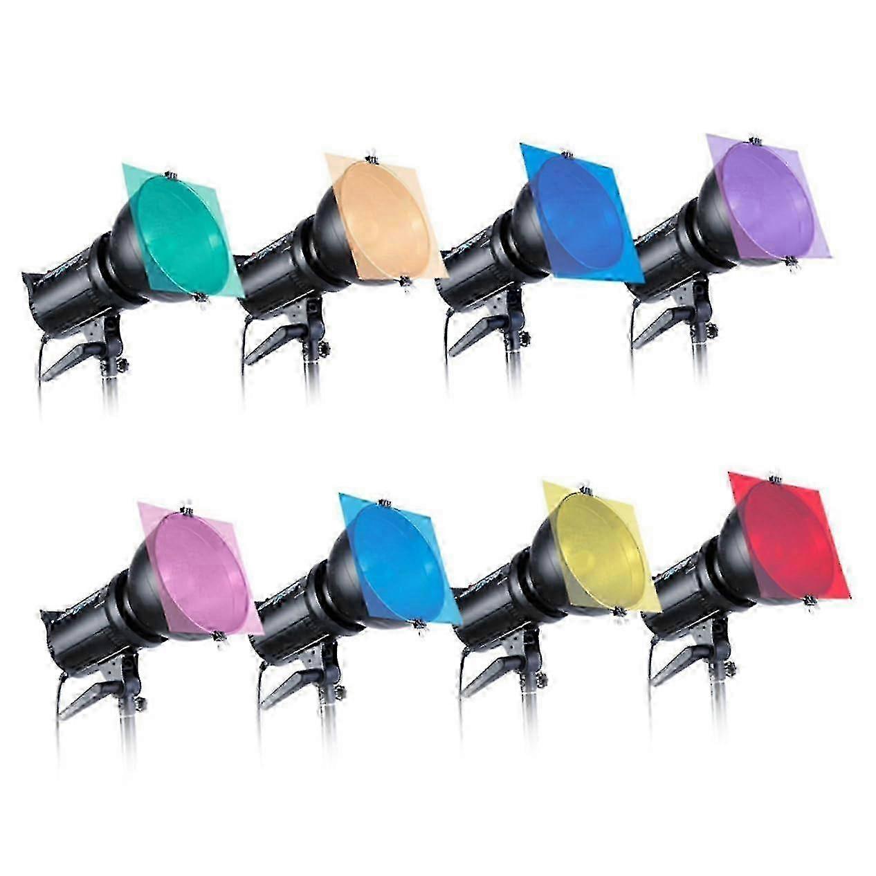 Flash Lamp Filters Pcs Optical Filter Gel Cards High Transmission for Professional Use