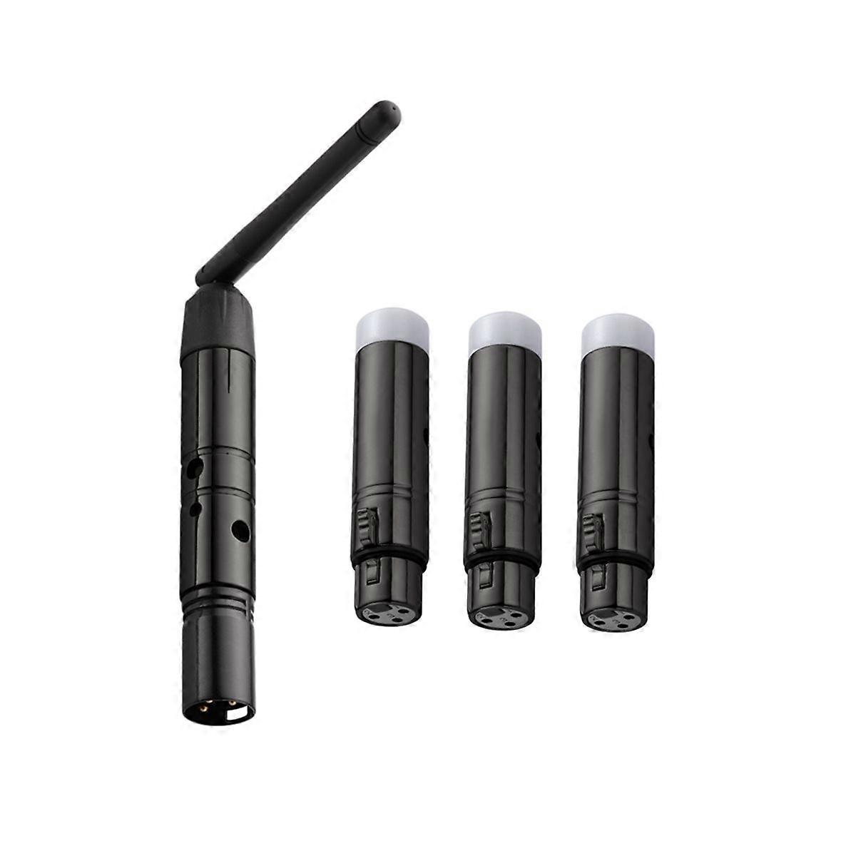 DMX512 Wireless Controller 2.4G ISM XLR Receiver Transmitter Long Transmission Range Light 1T3R for 