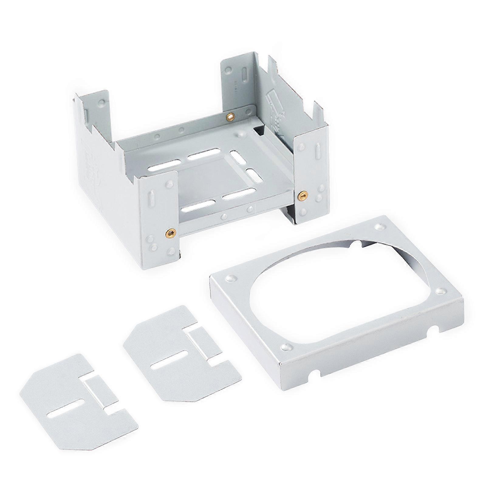 Foldable Barbecue Stove Solid Fuels Stove for Camping Hiking, Folding Stove Solid Fuels Stove Tablets with Side Panel Multicolor