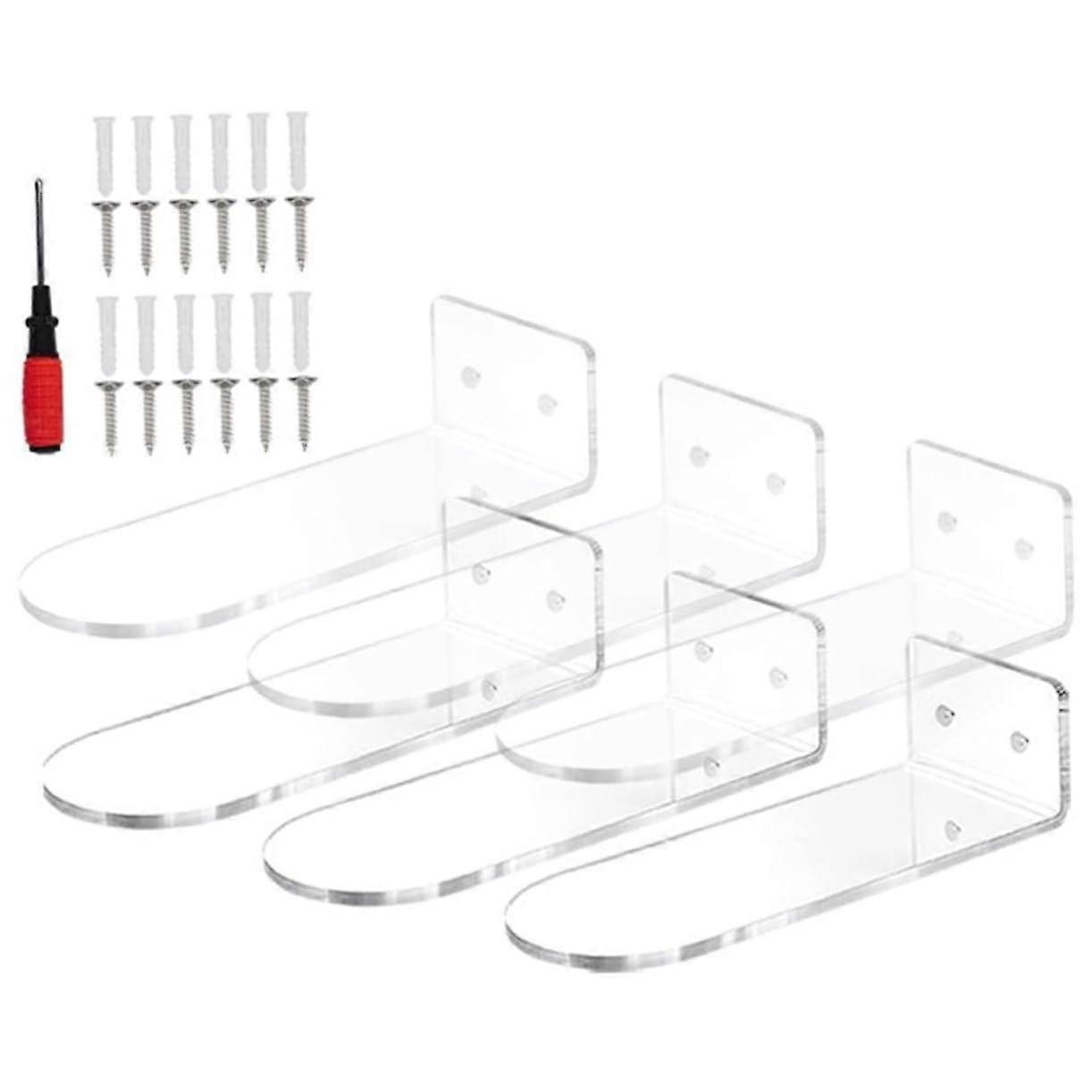 6pcs Wall Mounted Floating Shoe Rack Organizer Shelf for Entryway Closet Home Storage