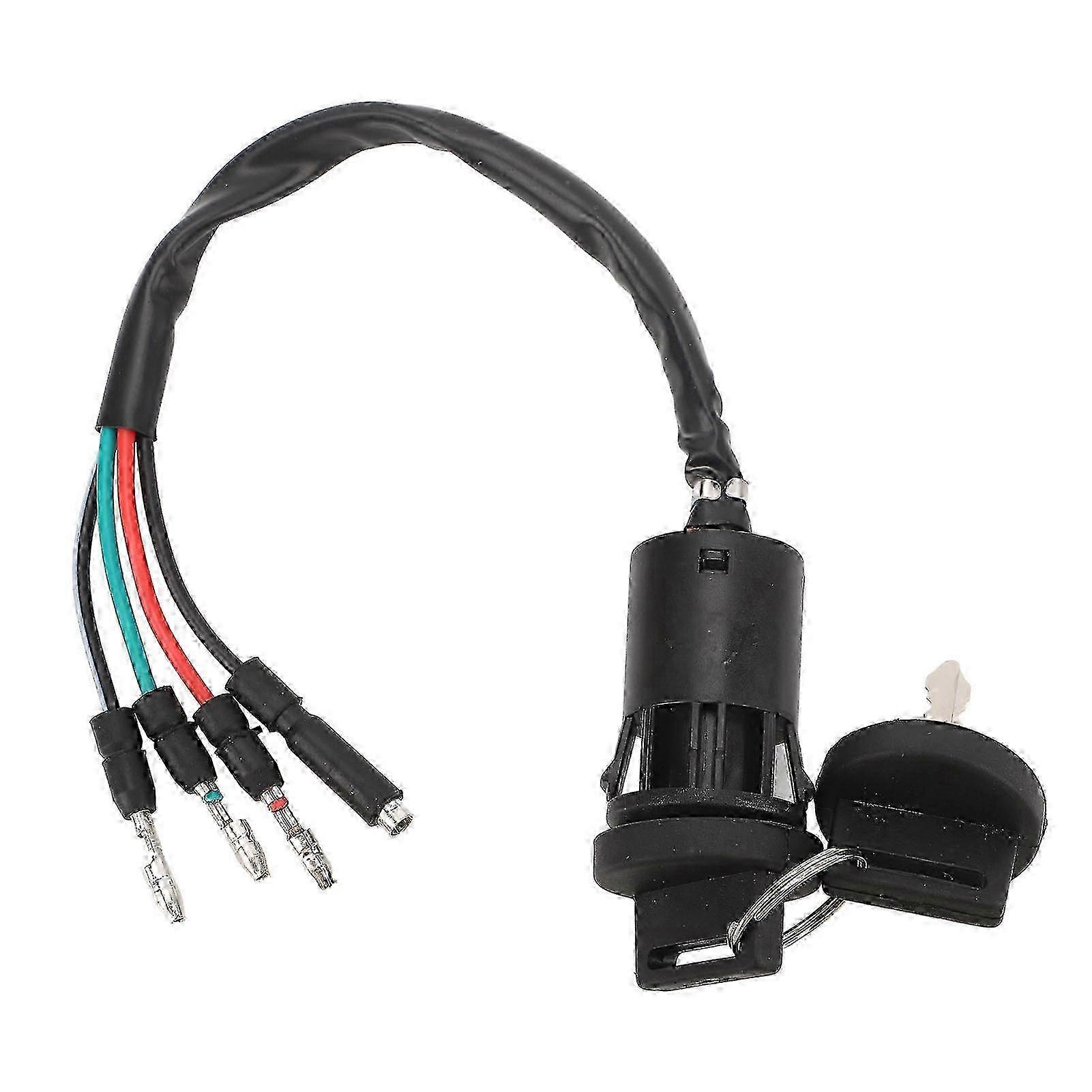 VOBOR Ignition Key Switch, Ignition Starter Switch 4 Wire Power Starter On Off Switch for FourTrax 125 1985 to 1986
