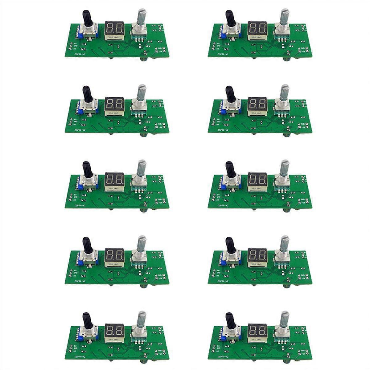 10X Digital Reverberation Karaoke Reverb Board KTV Mixer Effector Anti-Whistling Module Multi-Sound 