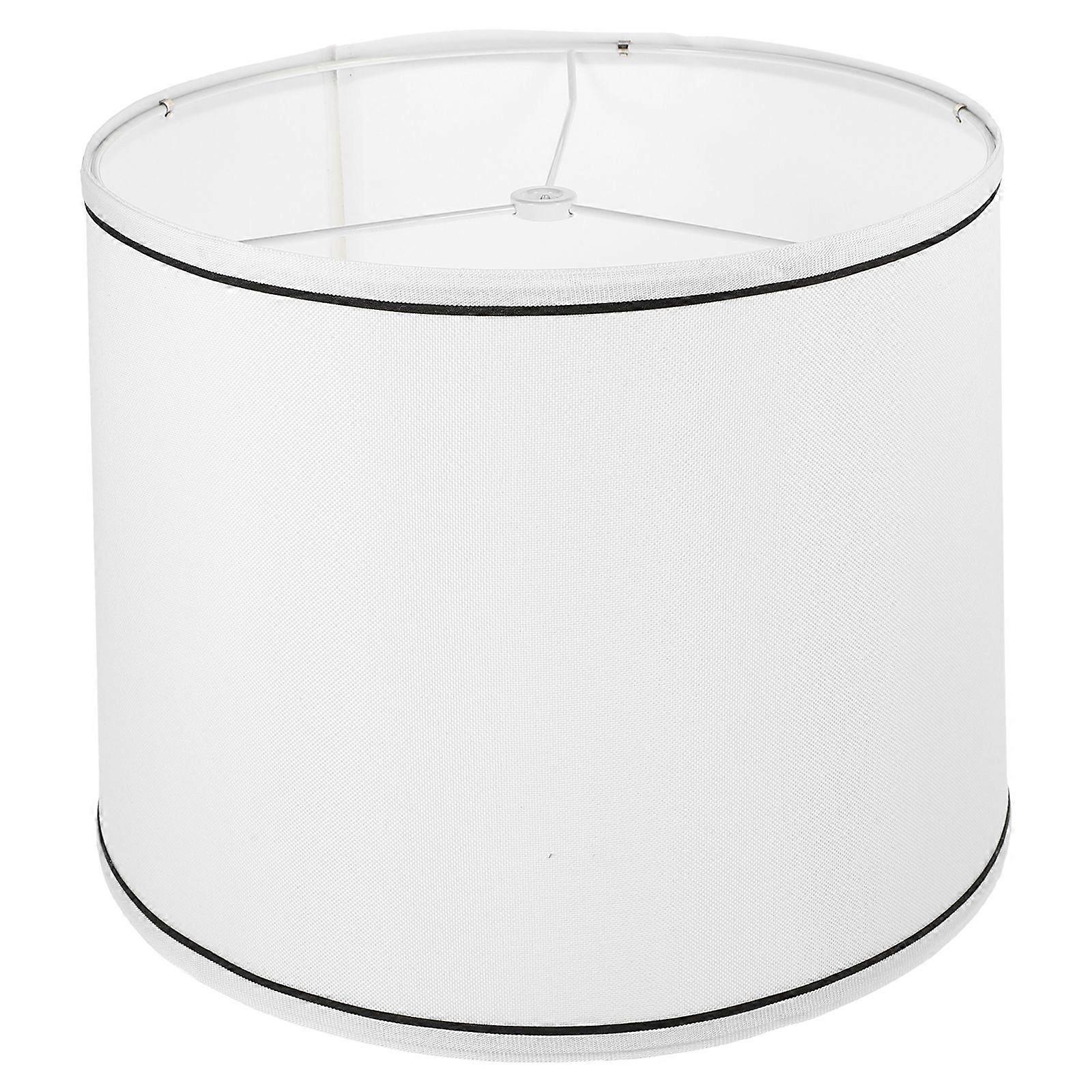 Round Linen Lampshade Table Lampshade Decorative Ceiling Lamp Cover Household Lampshade Replacement