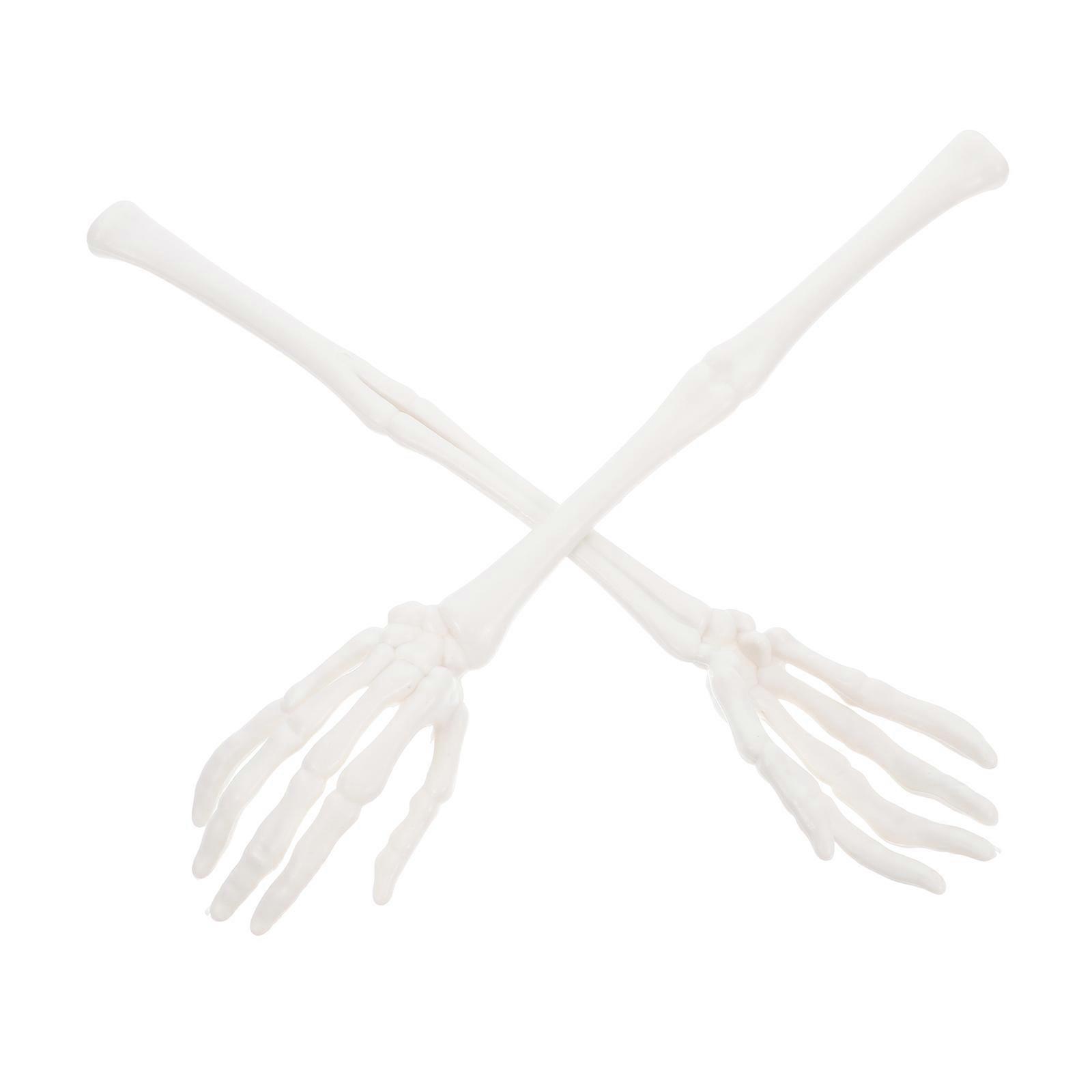 Halloween Skeleton Hands Plastic Skeleton Salad Tong for 1Pair