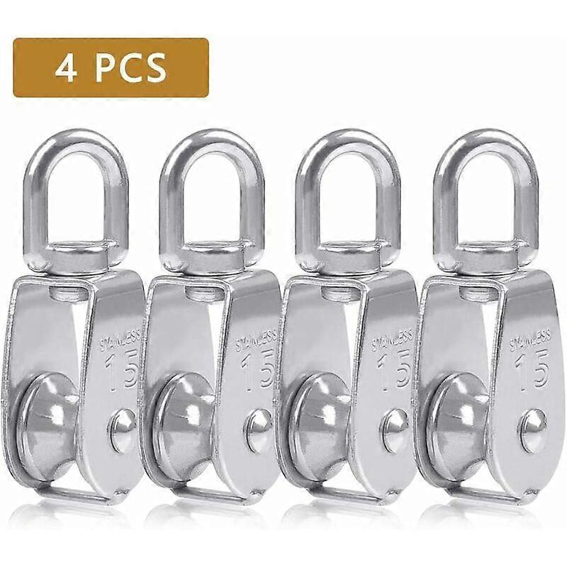 Heavy-duty double-block hoist made of 304 stainless steel for indoor and outdoor use. Smooth roller ensures easy handling. Maximum load capacity: 360.