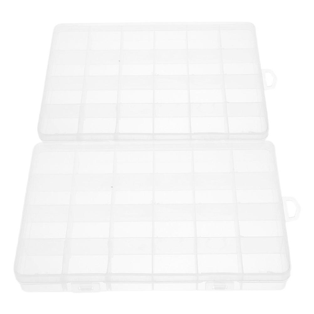 Fishing Containers 2Pcs Multifunctional Fishing Gear Storage Box with Compartments