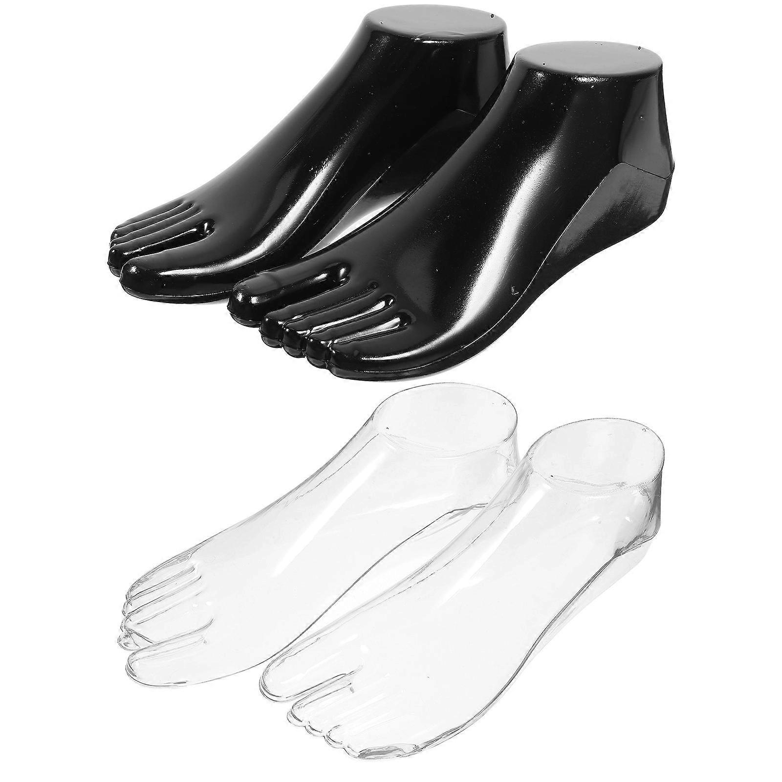 Plastic Shoe Model Mannequin for Sock Support 2Pairs