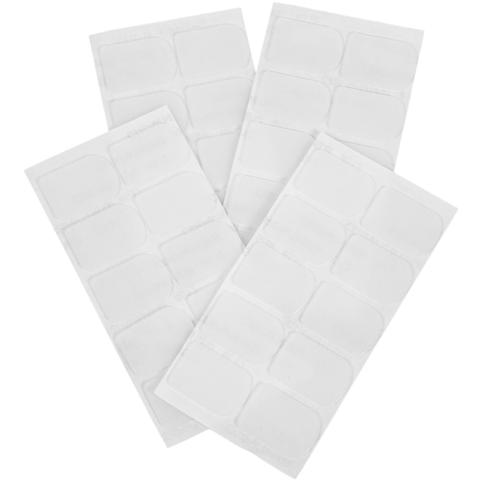 White Silicone Saxophone Mouthpieces Pads for Musical Instruments 4 Sheets