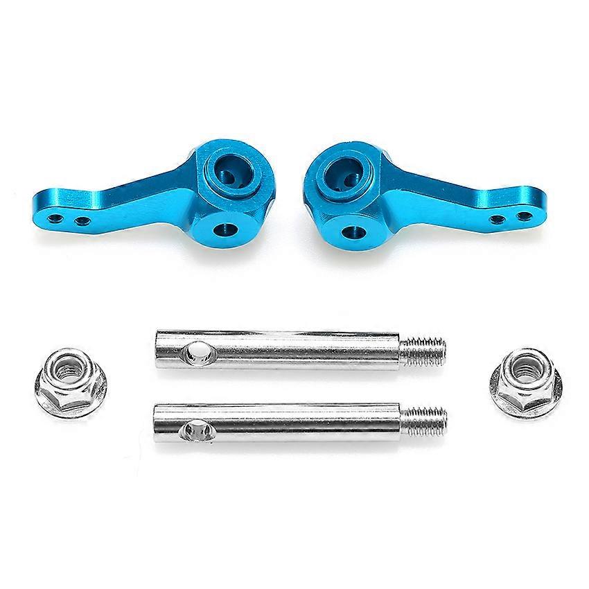 Aluminium Alloy Steering Arm with Axle Assembly LY214 Accessories for TAMIYA CW01(Blue)