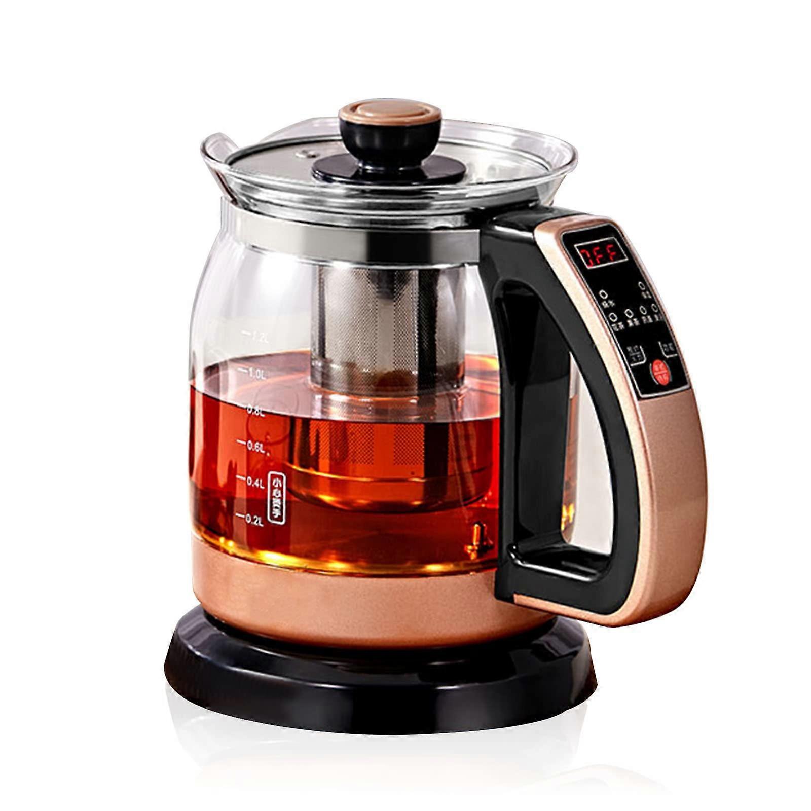 Electric Kettle Glass 1.2L Rapid Boil with LED Light, Keep Warm & Temperature Control for Tea