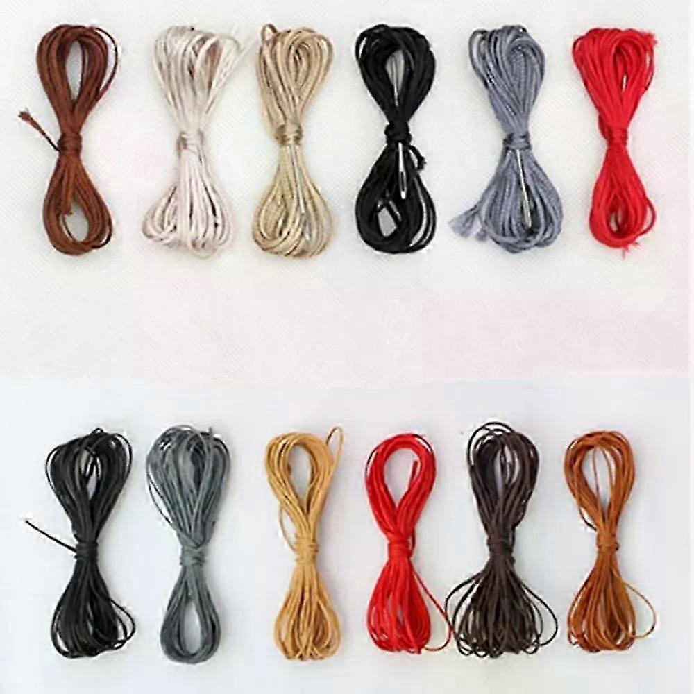 Car Steering Wheel Braided Threads Diy Hand Sewing Thread Kit Car Interior Accessories