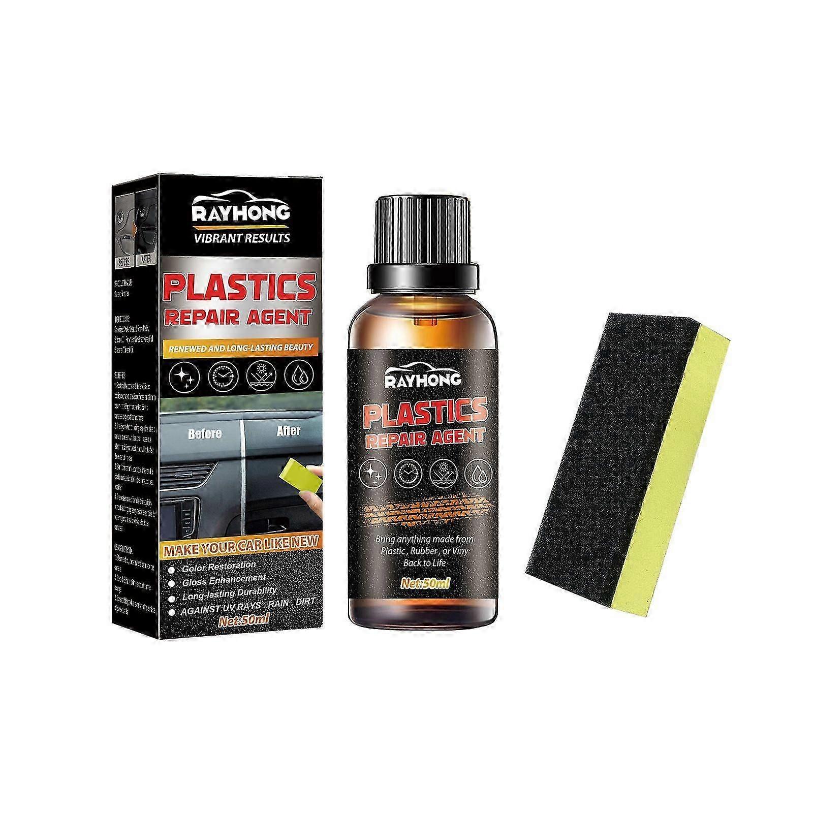 Plastics Repair Agent - Car Interior Leather & Plastic Cleaner, Restorer & Polisher