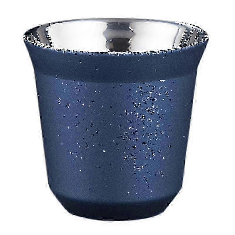 80 ml dobbeltvægget rustfrit stål espressokop isoleret til Pixie kaffekapsel form varmekonservering