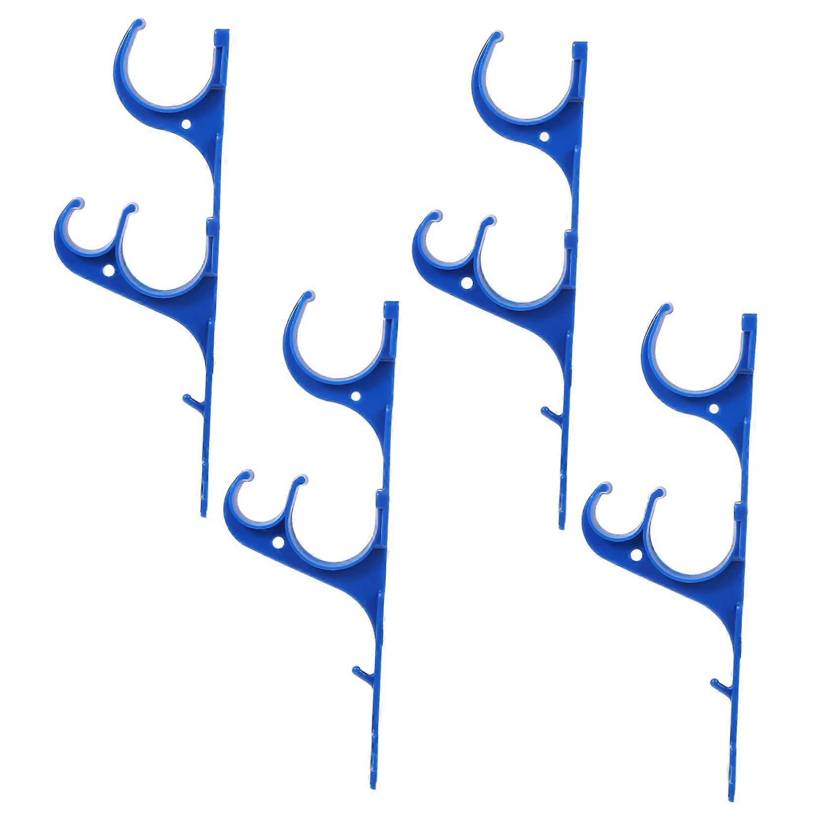 Pool Pole Holder with WeatherResistant Hooks for Easy Poolside Storage and Quick Access