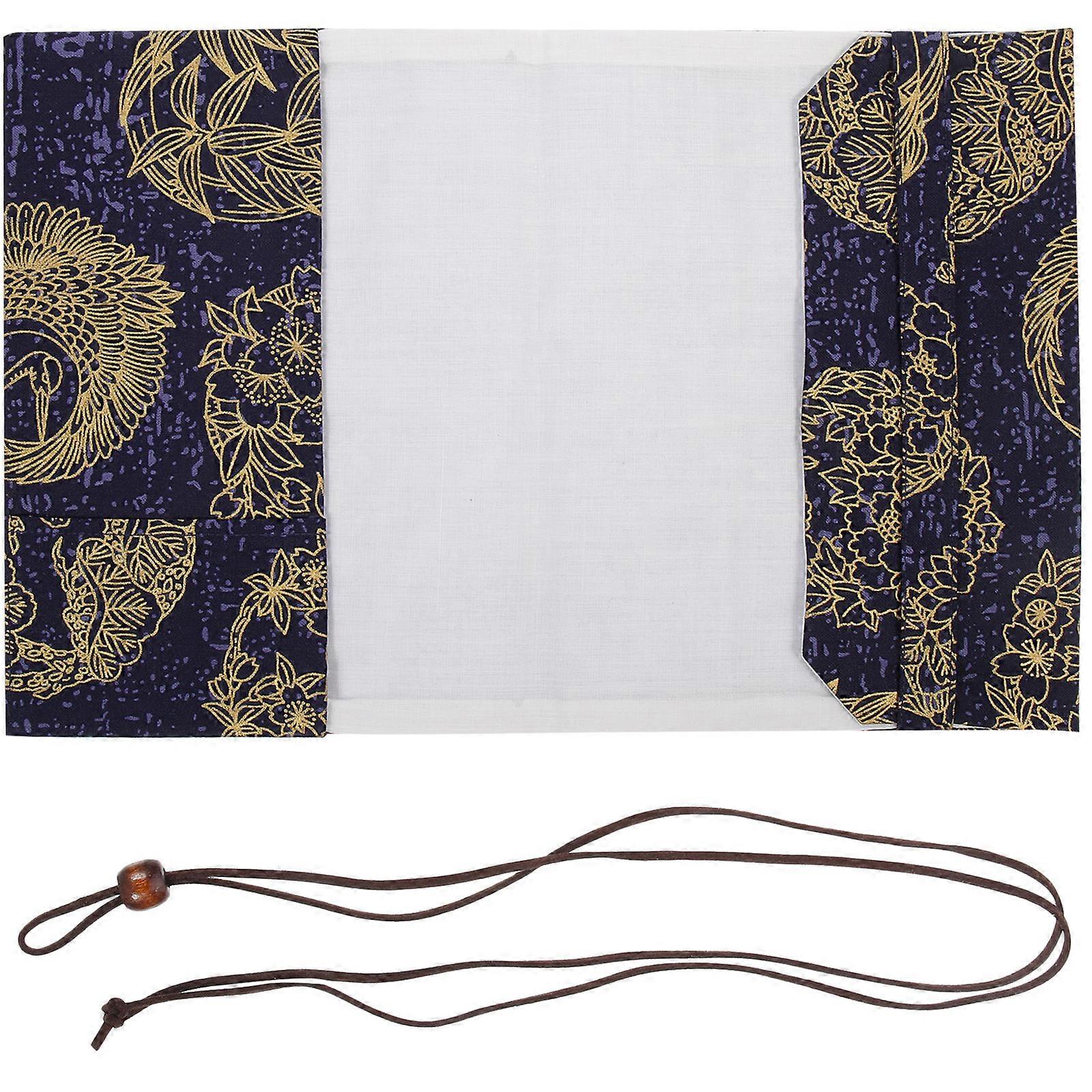 Funda de tela para libros vintage para protección.