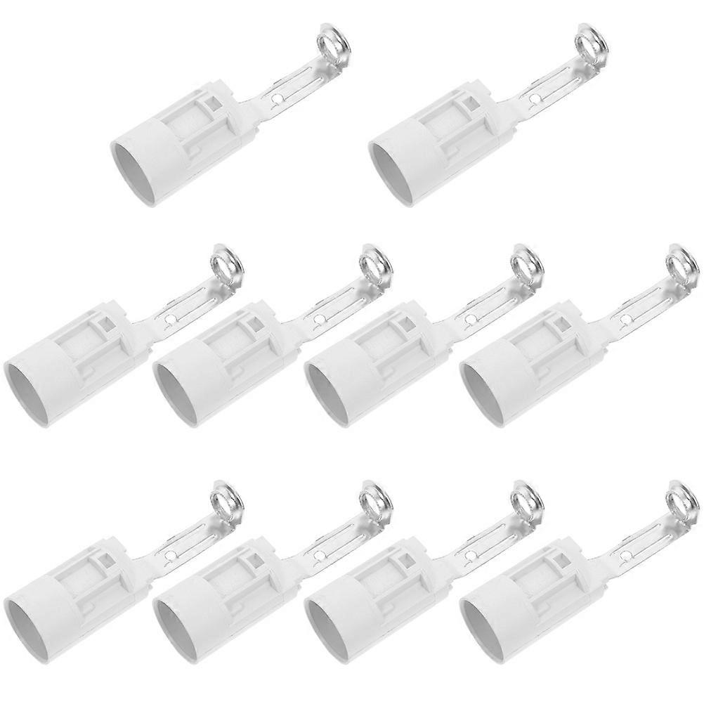 10pcs Candelabra Socket Replacement 60mm Light Socket E14 Screw Light Socket