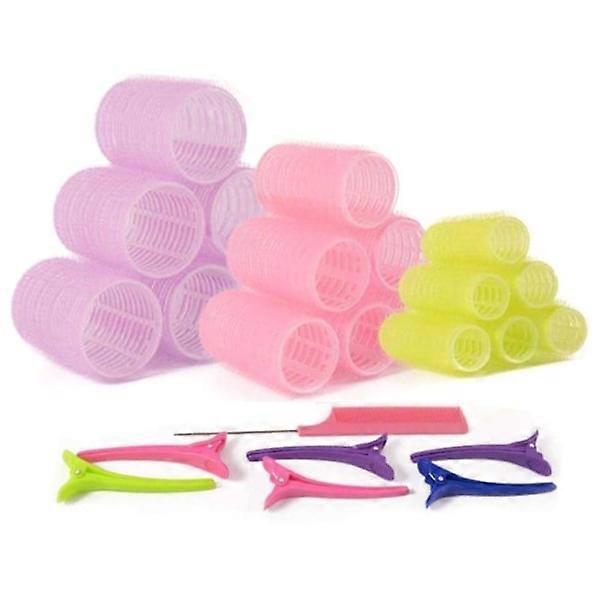 25-pack Hair Rollers with Clips and Comb - Create Perfect Curls