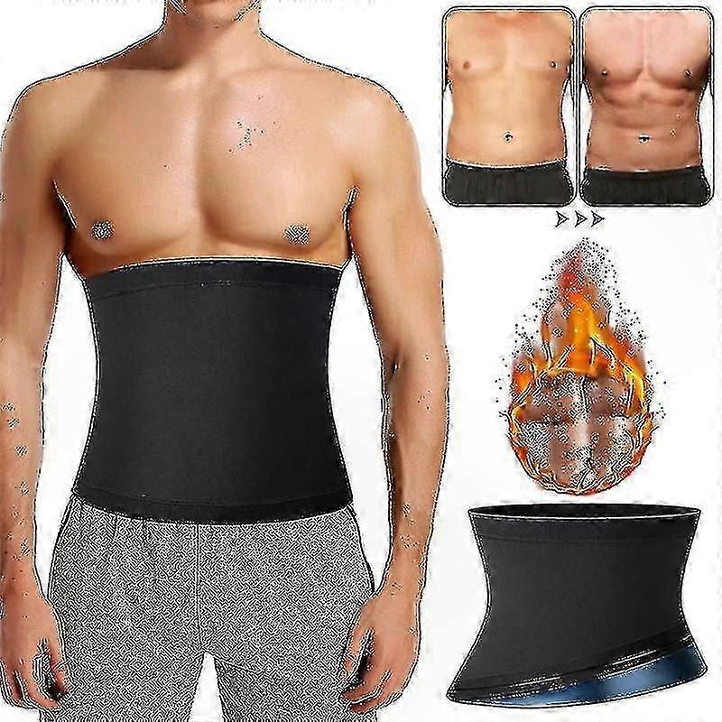 Waist Trimmer for Men - Abdominal Support with Sweat Enhancement for Workouts and Sauna Use