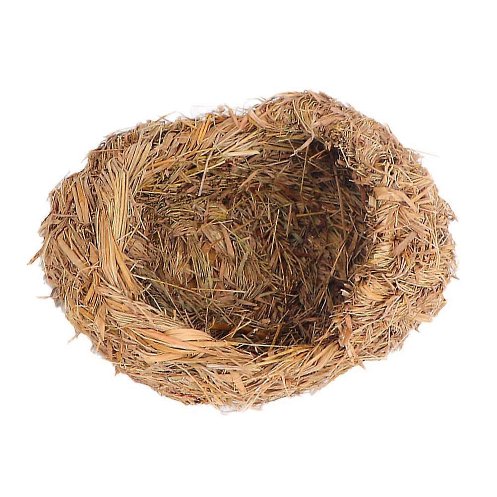 Grass House for Storage Use 3Pcs Weaving Nest Light Yellow
