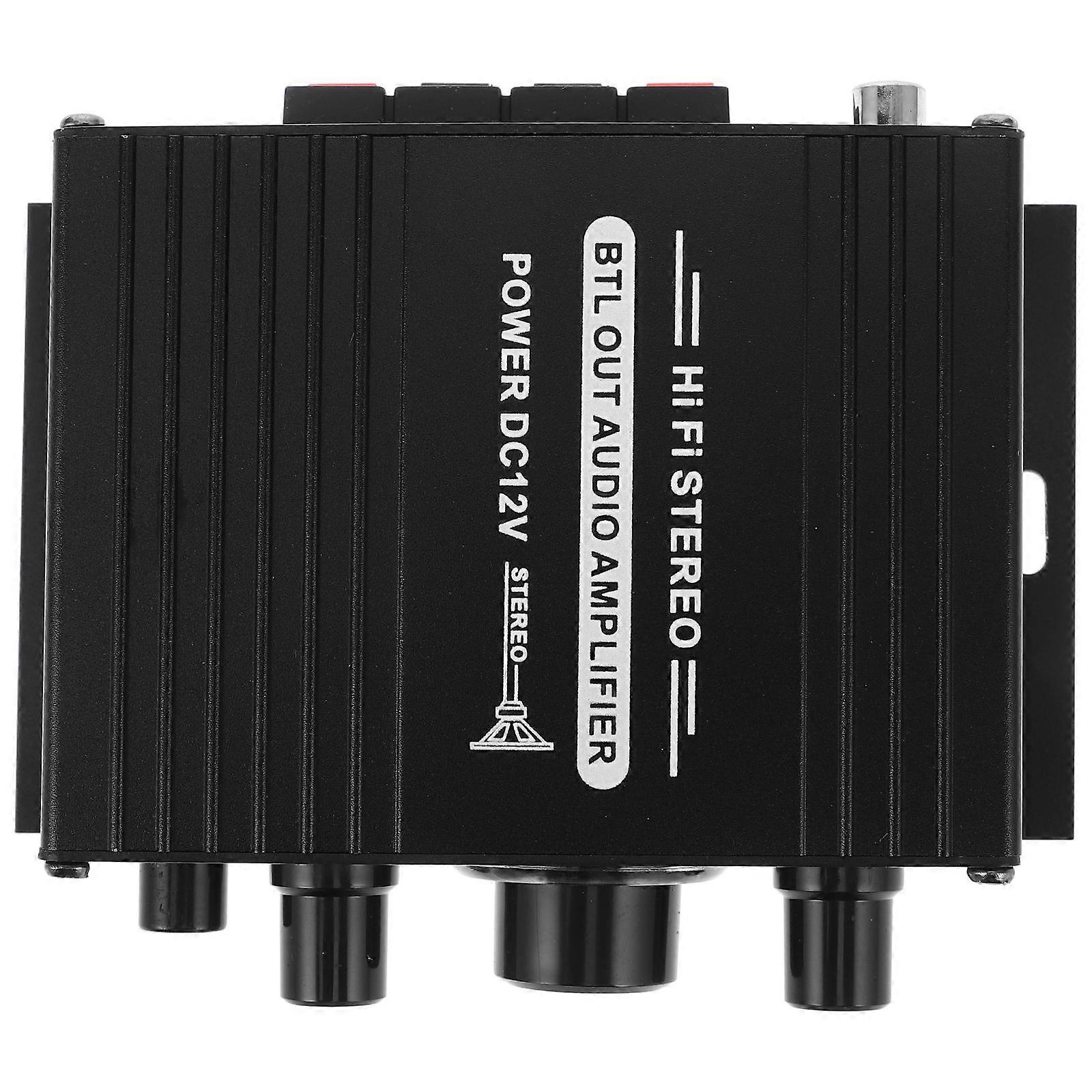 Mini Amplifier Small Digital Audio Amplifier for Speakers Portable Black