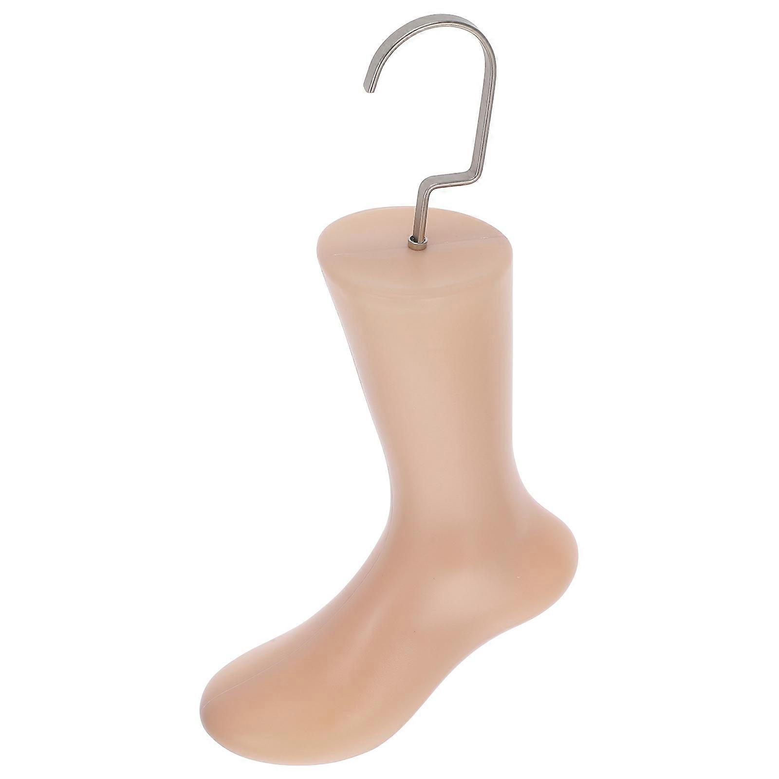 Foot Mannequin with Hook for Durable Plastic Socks Stand