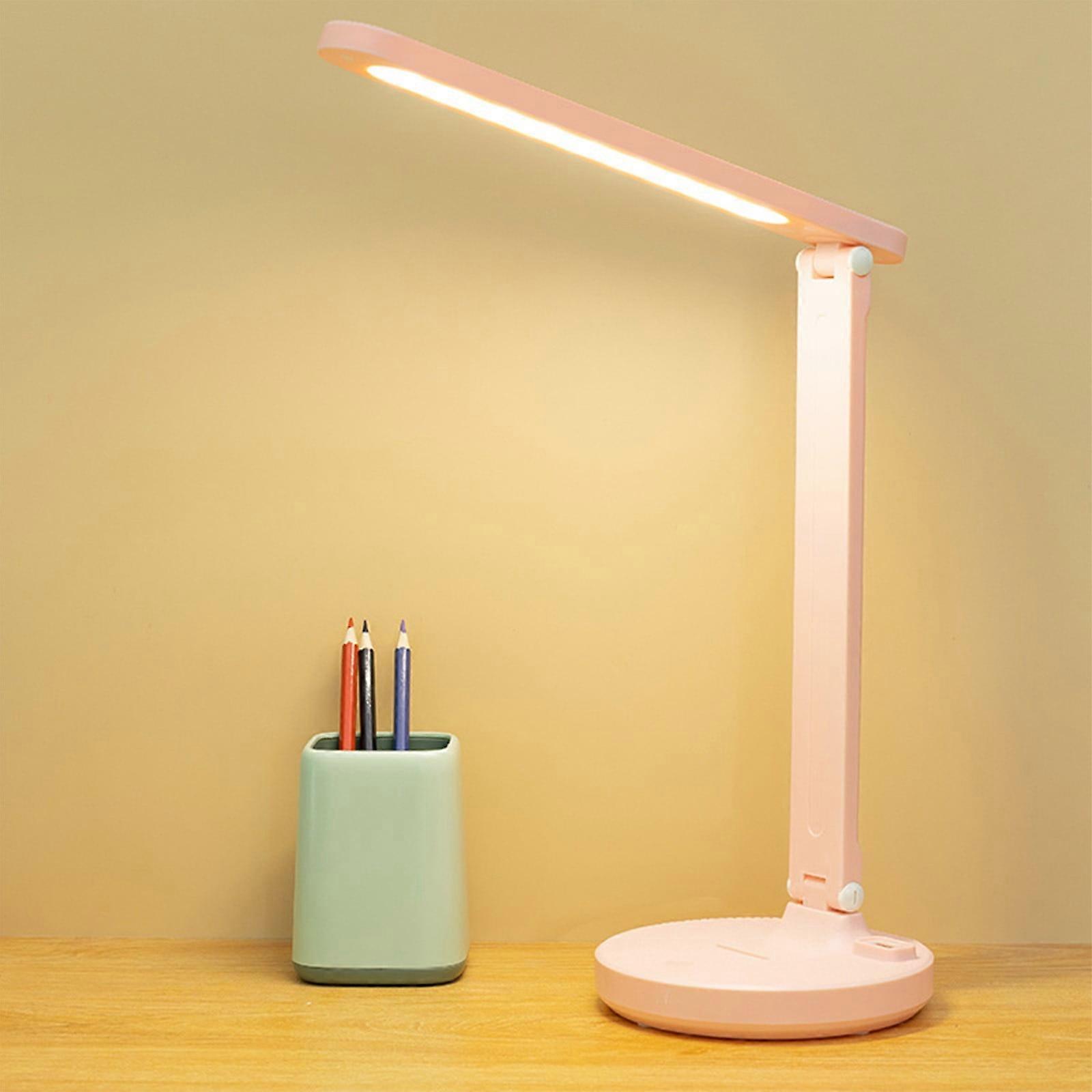 Txmfgh Flexible Arm Desk Lamp - Dimmable, Eye-Protective, Touch Control with Memory Function for Home and Office Use