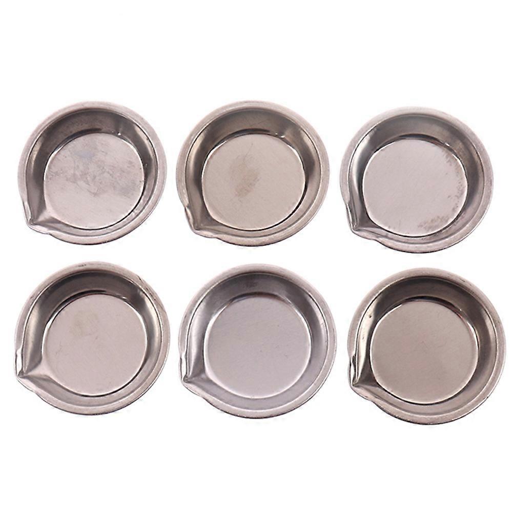 6pcs/Set Metal Color Paint Tray Mixing Color Tinting Dish for Model Tools A