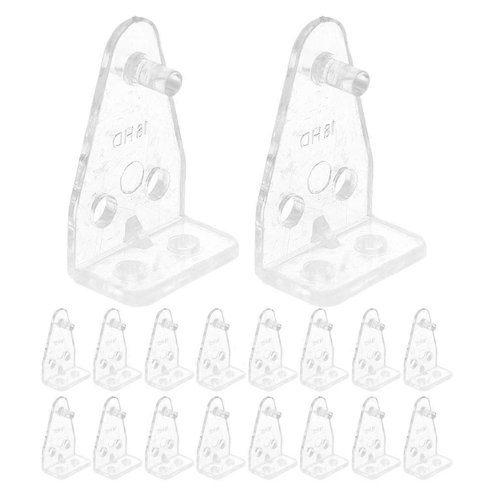 Blind Hold Down Brackets Clear Plastic Hooks Precise Positioning Strong Load Bearing 24Pcs For Horizontal Blinds