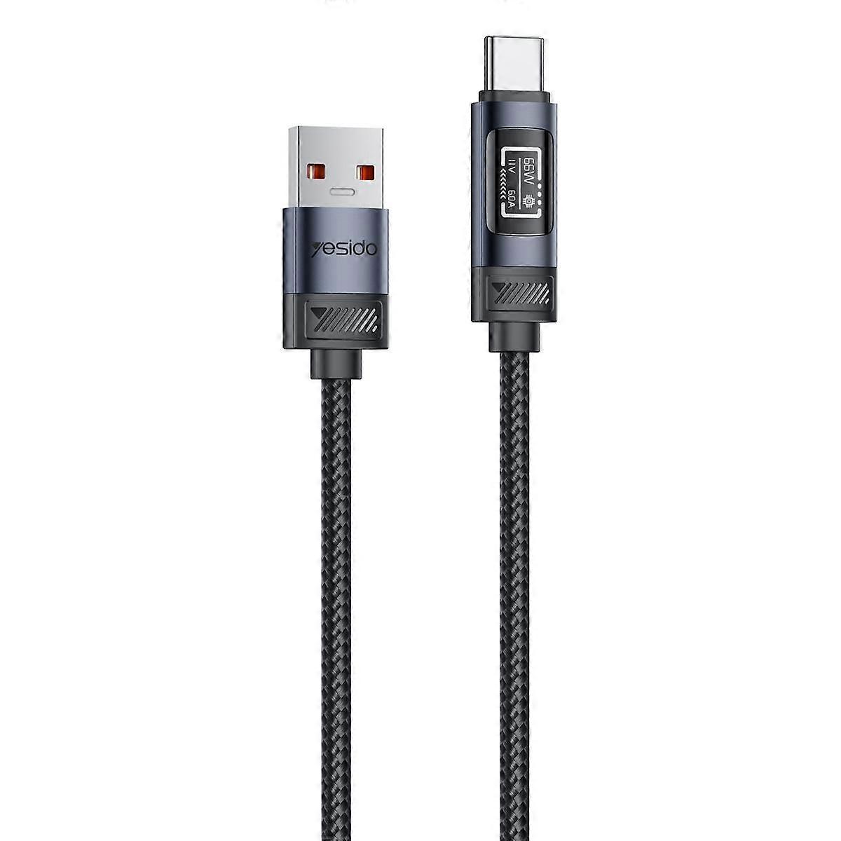 Yesido CA138C 66W USB to Type-C OLED Display Charging Data Cable
