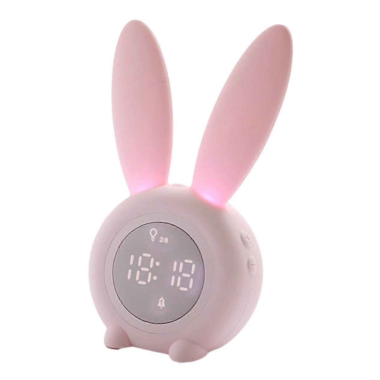 LED Alarm Clock with Night Light, Voice Control, Shake Snooze, Magnetic Hanging, Rechargeable