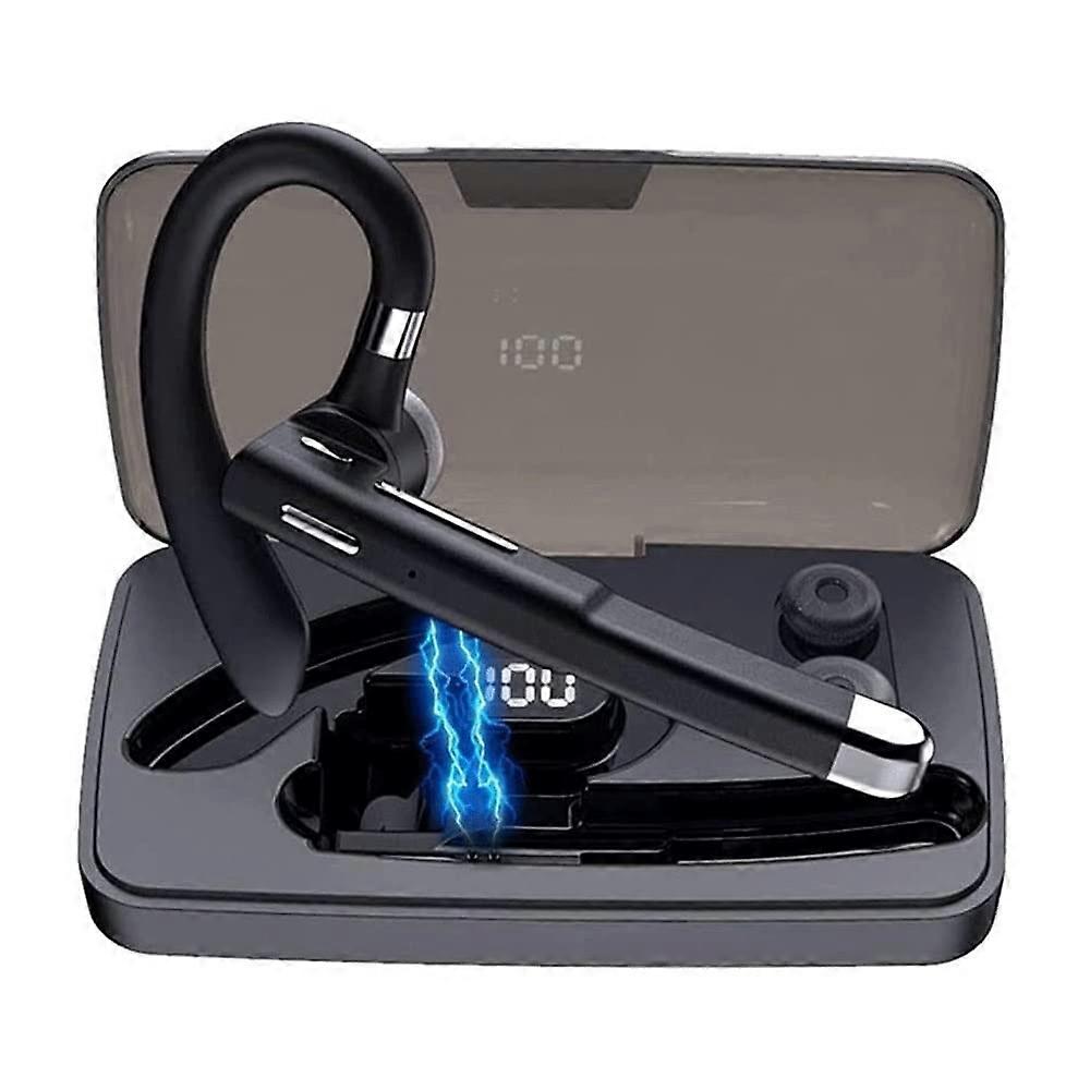 Bluetooth Headset with Charging Case InEar Wireless Earphones with Microphone Trucker Headset for Business and Driving