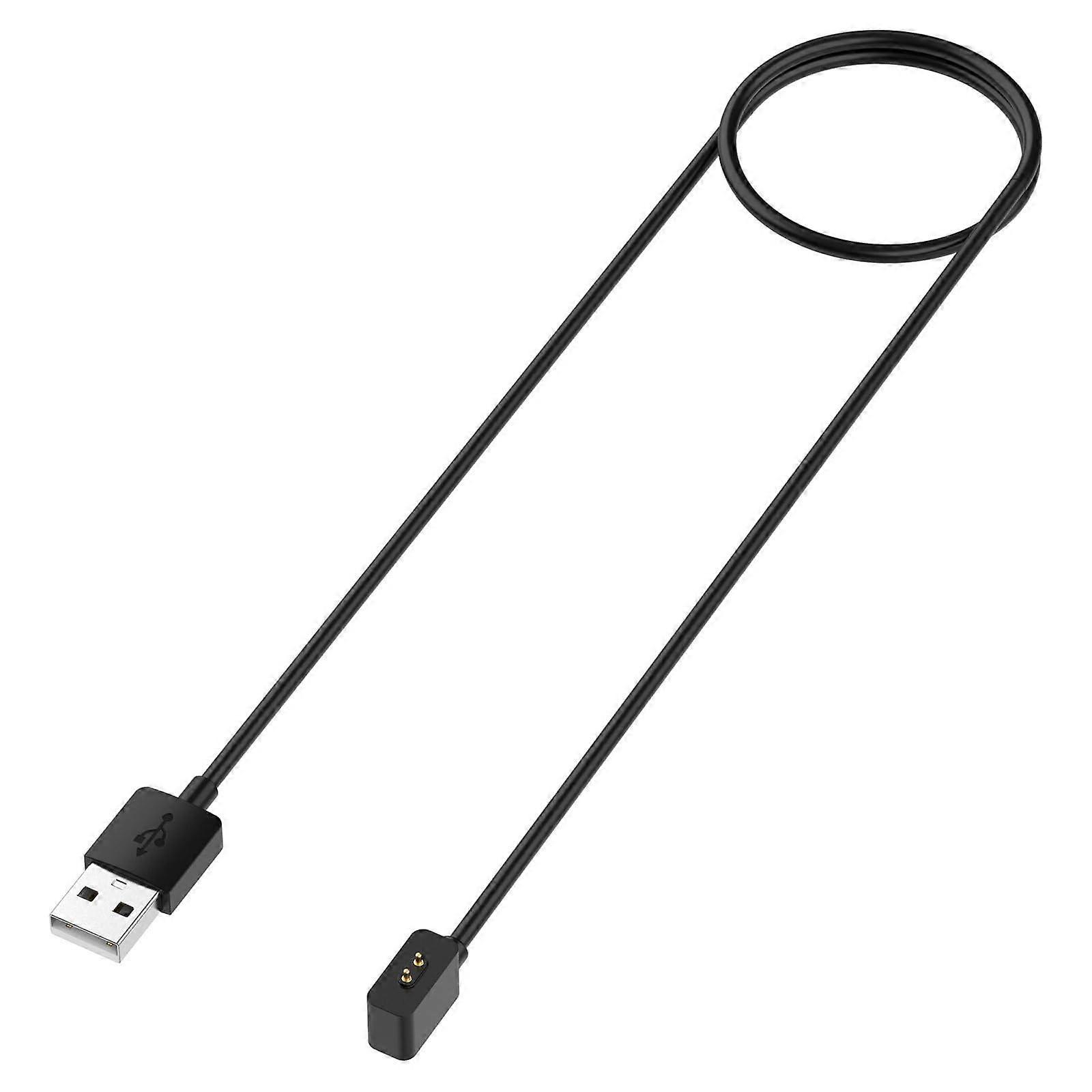 Portable Charging Cable for Band 9pro Smartwatch 0.6m Strong Hold Fast Power Transfer Secure Connection Black