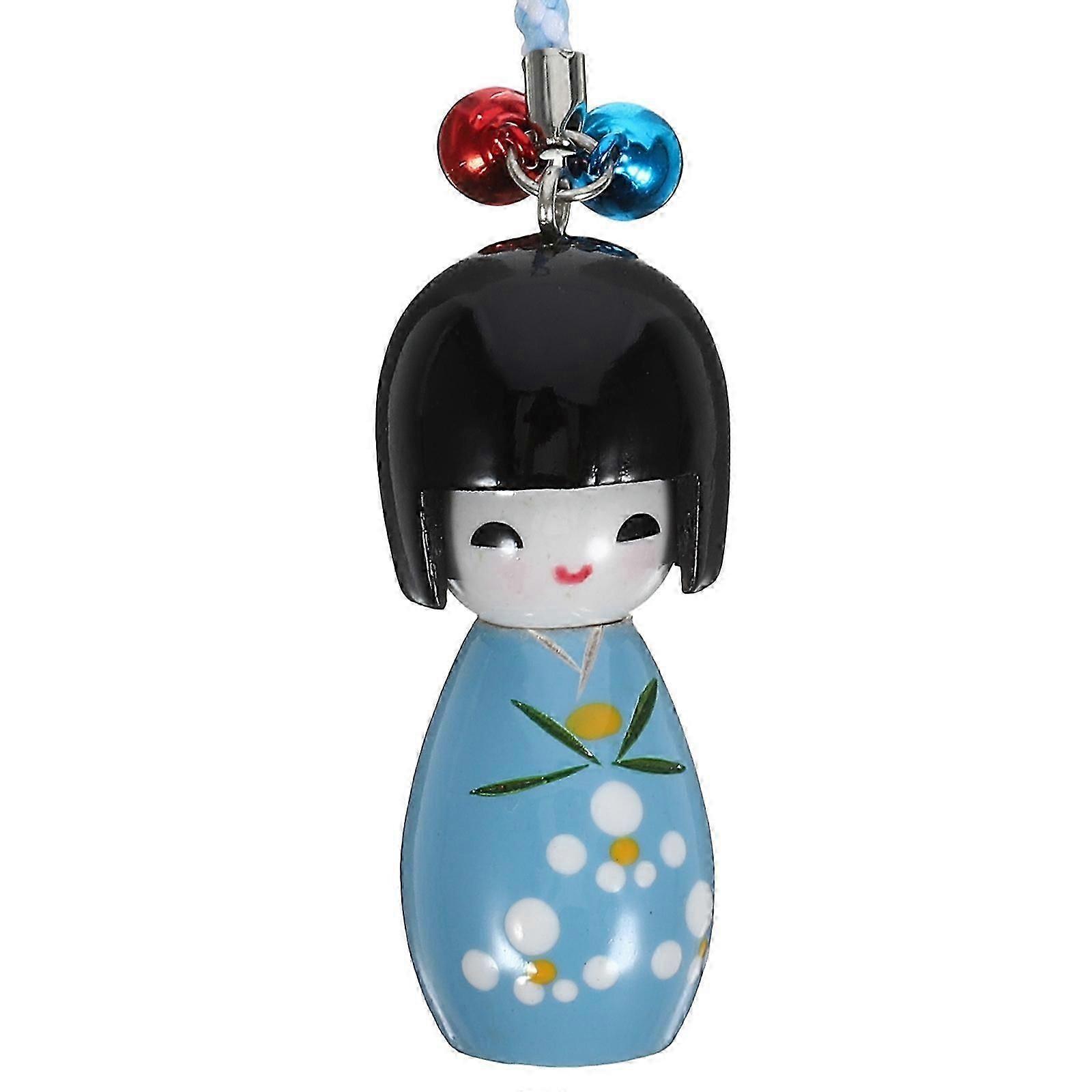 Sky-Blue Doll Pendant Keychain For General Consumers Personal Decoration Rectangular 3Pcs