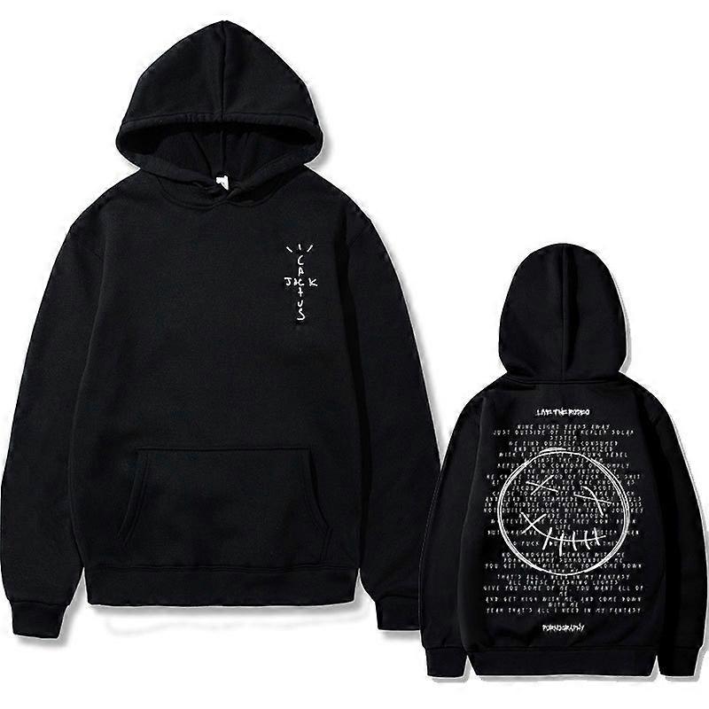 New Cactus Jack Double Sided Print Men's Autumn fleece hoodie Fashion  Regular fit Long Sleeves Clothes Sportwear Streetwear | Fruugo UK