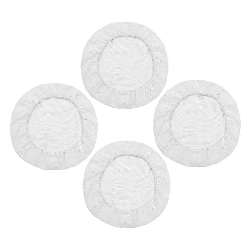 Kitchen Hat White Nylon Net For Baking Chef Square Shape Reusable Prevent Hair Tangling 4Pcs