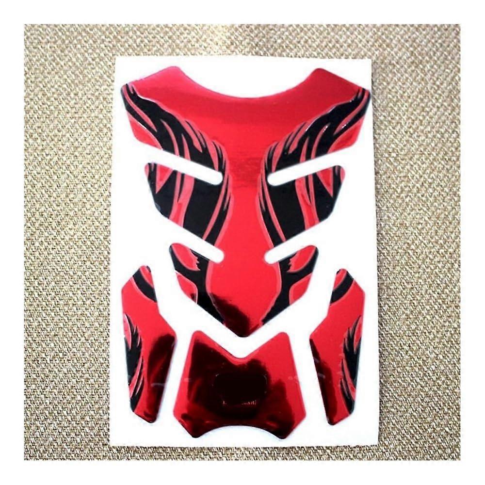 Motorcycle Tank Pad Protector Sticker, Scratch Protection, Stylish Flame Design, 1/2/3PCS