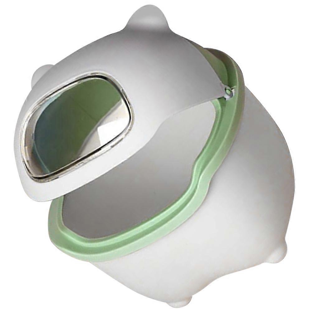 Desktop Garbage Bucket for Storage Use White Cartoon Trash Container