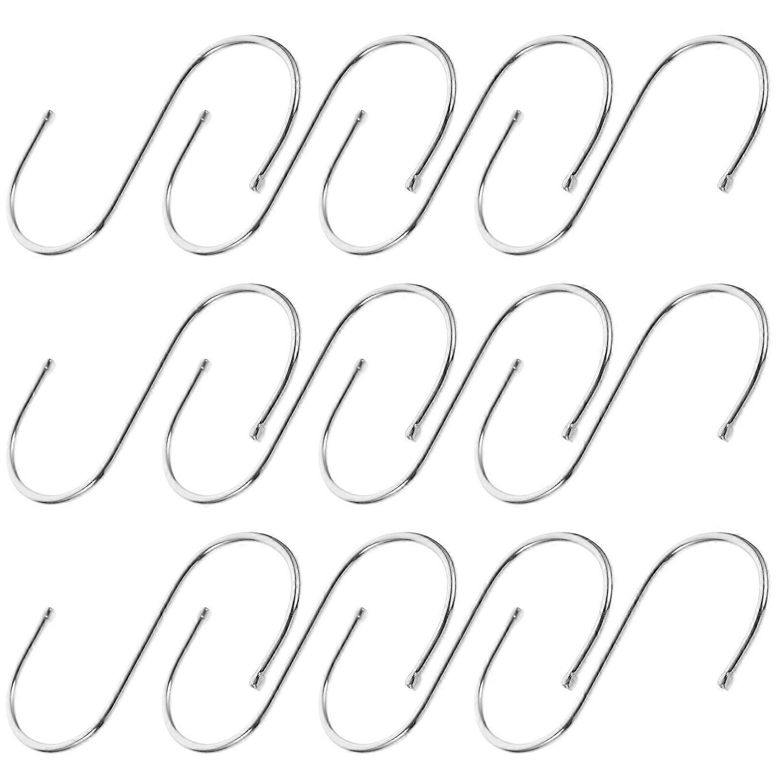 S Hooks Metal S Hanging Hooks for Home Use 12Pcs