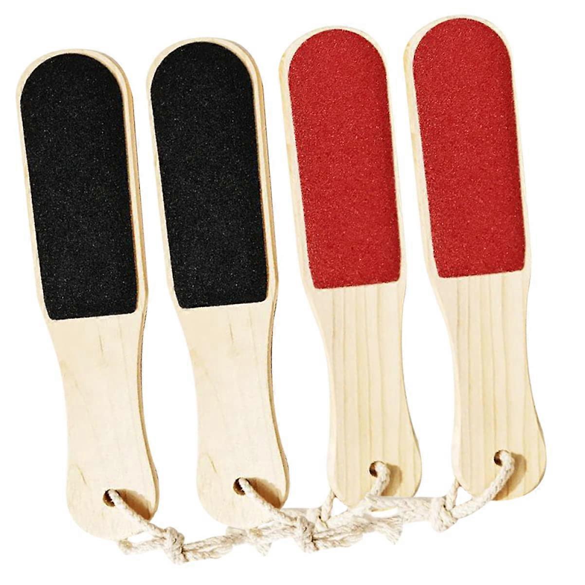 Foot File Set Callus Remover with Ergonomic Thumb Grip Durable Rasp Surface Easy Clean Design 4pcs