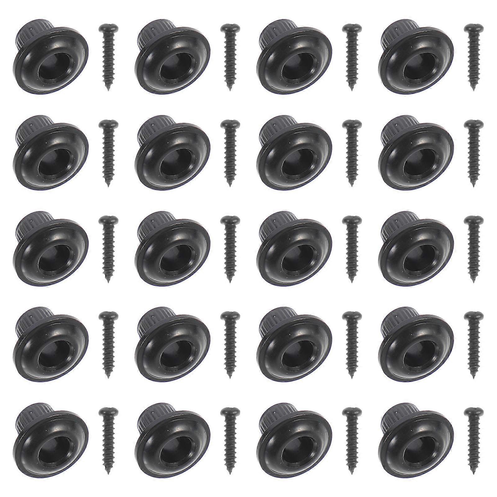 Guitar Head Knobs Replacement Durable Tuning Peg for Guitar 18Sets Black